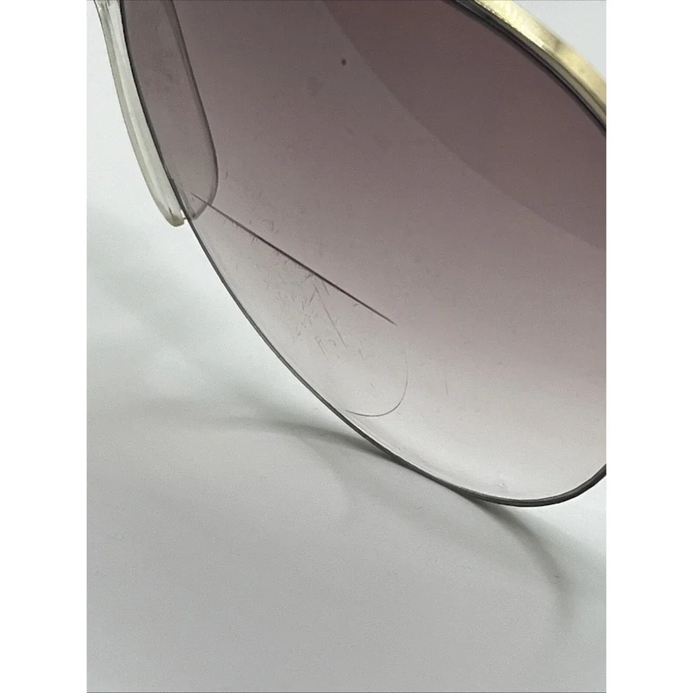Personal‎ Optics Sunglasses Taiwan Eyeglass Frames Gold Brown Aviator with Case